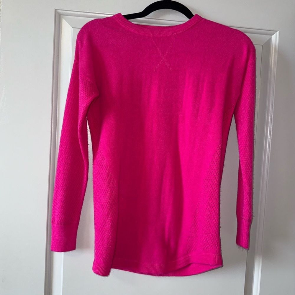 Vibrant Bright Pink Sweater Size Small
